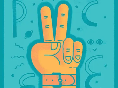 Peace In! 2017 design illustration peace poster