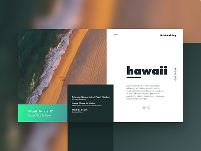 US Booking | UI blur columns futura gradient grid hero landing page ui ux