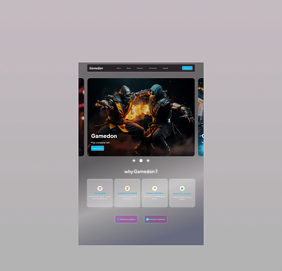 #DailyUI dailyui landing page ui