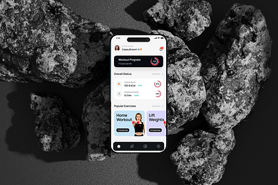 Fitness App app design ui ux website