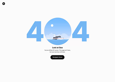 404 Page creative 404 motion graphics ui