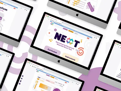 NEWMT app branding design education logo music neurodiversity research typography ui ux web web design web development