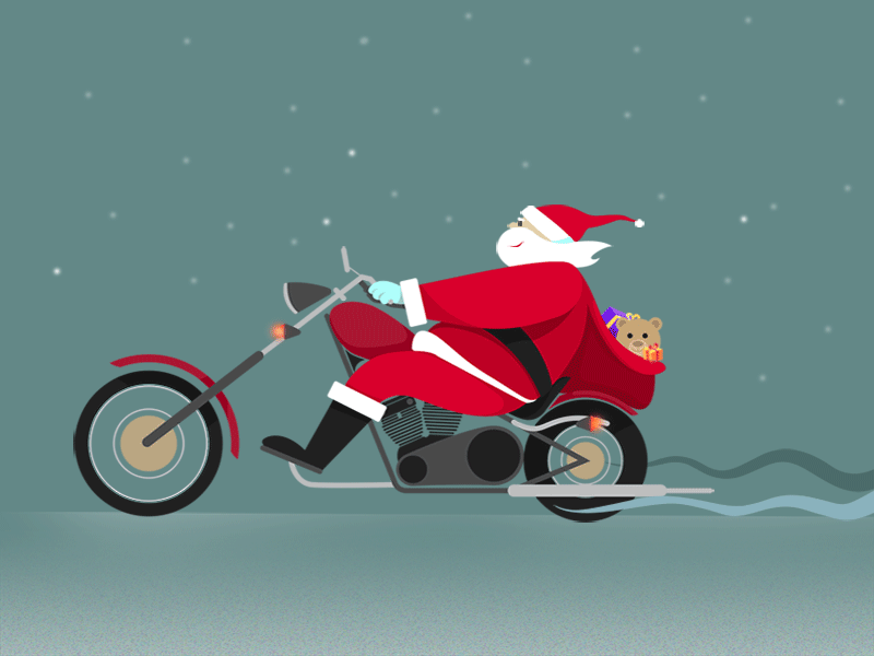 Merry X'mas & Happy New Year christmas gif illustration new year