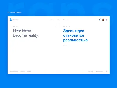 Google translate design concept 2018 2018 app flat google interface material service translate trend ui ux
