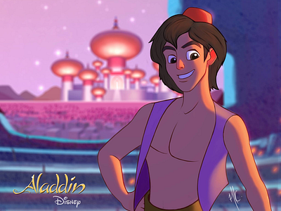 Aladdin - Disney aladdin art cartoon digitalart disney illustration