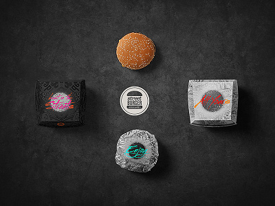 StreetBurger burger design fast food graphic hamburger package