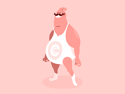 Buu buu dragonball pink vector