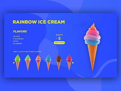 Ice Cream ice cream shopping ui ux