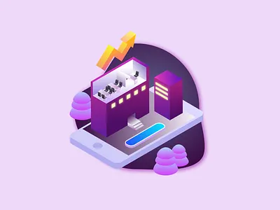 Office Building building business office ui