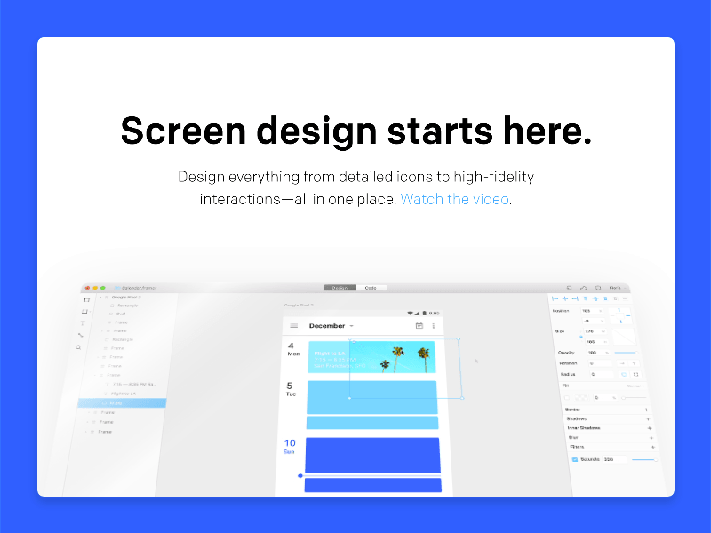 The new Framer frontpage app design framer framerjs frontpage landing mac prototype site svg