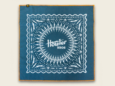 Bandana Blue bandana blue bros knockout screen print