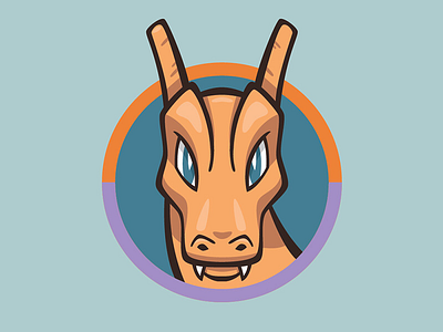 006 Charizard badge charizard collection dragon icon illustration logo mascot pocket monster pokédex pokémon series