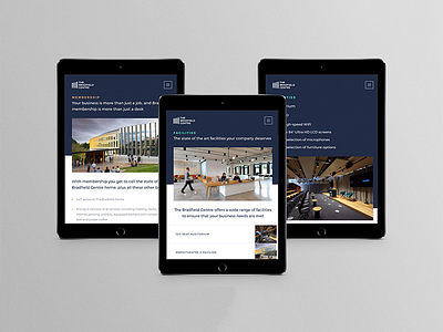 Responsive Design: The Bradfield Centre business company design ipad responsive startup tablet tech technology ui ux web