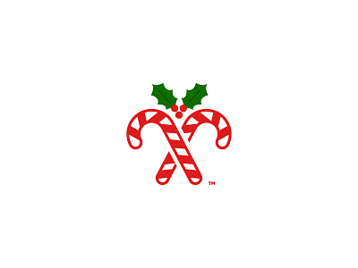 Candy Cane candy cane christmas december holiday holly logo merry christmas santa