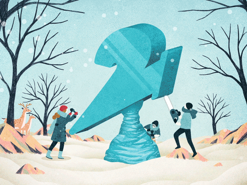 Happy Holidays 2017 animation creative design happyholidays holidays iceskating letitsnow snow winterwonderland