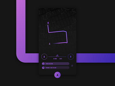 NAVIGATE app clean everyday experience interface map minimal navigation receipt sketchapp ui web