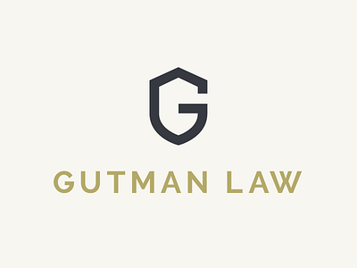 Gutman Law branding criminal defense flat law laywer logo