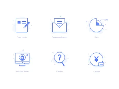 Icon blue finance icon