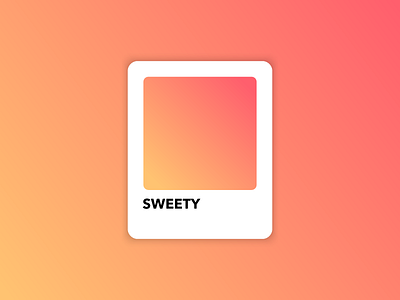 Sweety color gradient illustration palette stamp ui ux