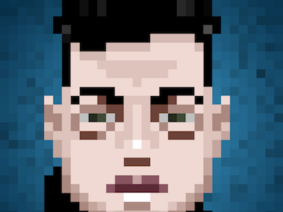 Elliot Alderson Pixel Portrait mr robot pixel pixel art rami malek