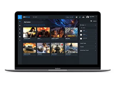 Game Application bitcoin and ethereum cs dota2 game uiux