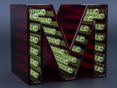 'M' Lettering // Cinema 4D • Corona Render cgi cinema4d coronarender