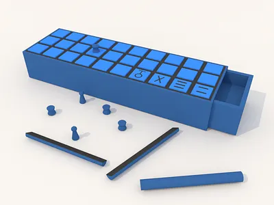 Game of Senet 3d ancient boargame egypt illustration low poly lowpoly senet