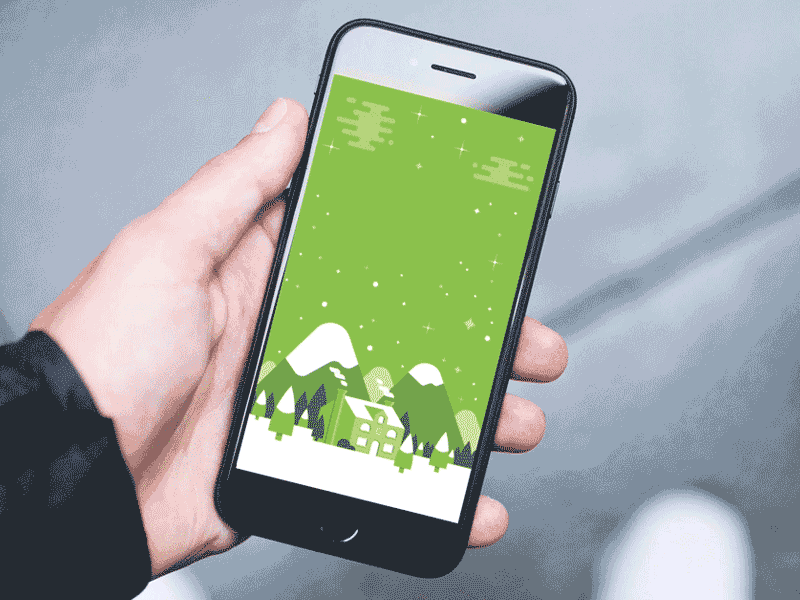 Holiday Animation – IG Story Version animation greeting card happy holidays holiday card motion snow