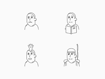 Little Dude chill content dude happy illustration minimal