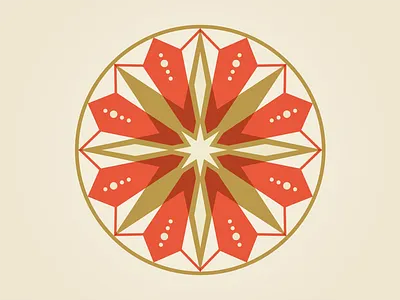 Christmas gem geometric illustration pattern star vector