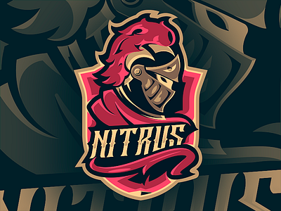 Nitrus eSport Mascot cape esport gold hero illustration knight mascot medieval noble warrior