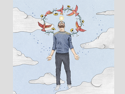 Farewell 2017 birds botanicals illustration new newyear photoshop texture year