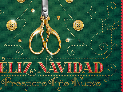 Karen Rugeles Season Greeting feliz navidad font lettering merry christmas monoline new year typography