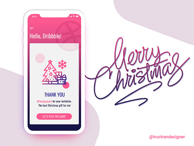 First shot app christmas debut dribbble frist shot hello iphonex thanks