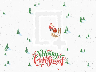Merry Christmas christmas，插画，
