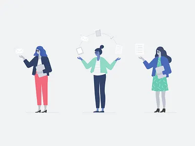 Character Development character character design concept empty state female illustration onboarding wedding wip