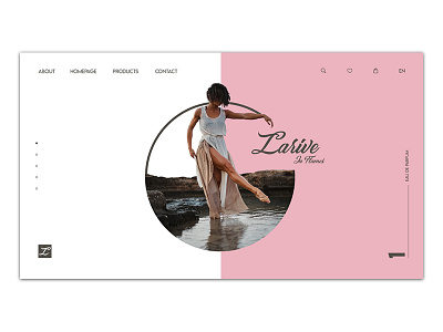 Larive Web Design concept cosmetics design interactive mobile motion parfum ui ux web