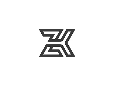 "ZK" logo personal branding zk