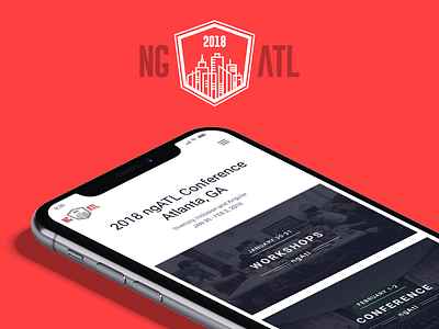 Ng Atlanta mobile version angular atlanta conference css event flat html ui ux web webflow