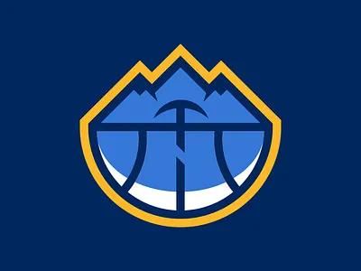 Denver Nuggets Logo Redesign - Day 8 of 31 basketball denver nuggets logo nba nuggets sport logos sports