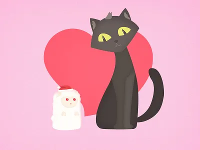 mum -design merry Christmas illustration landing monument page valley web