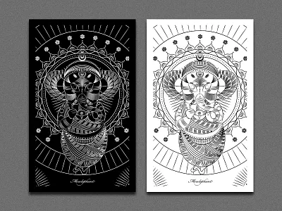 Elephant Poster animal elephant fish illustration india line poster symbol tail vintage