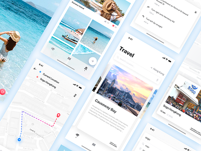 Travel - Project finishing interface ui