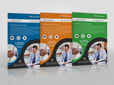 Business Corporate Agency Flyer a4 ad advertise advertising agency blue business corporate agency flyer business flyer clean company