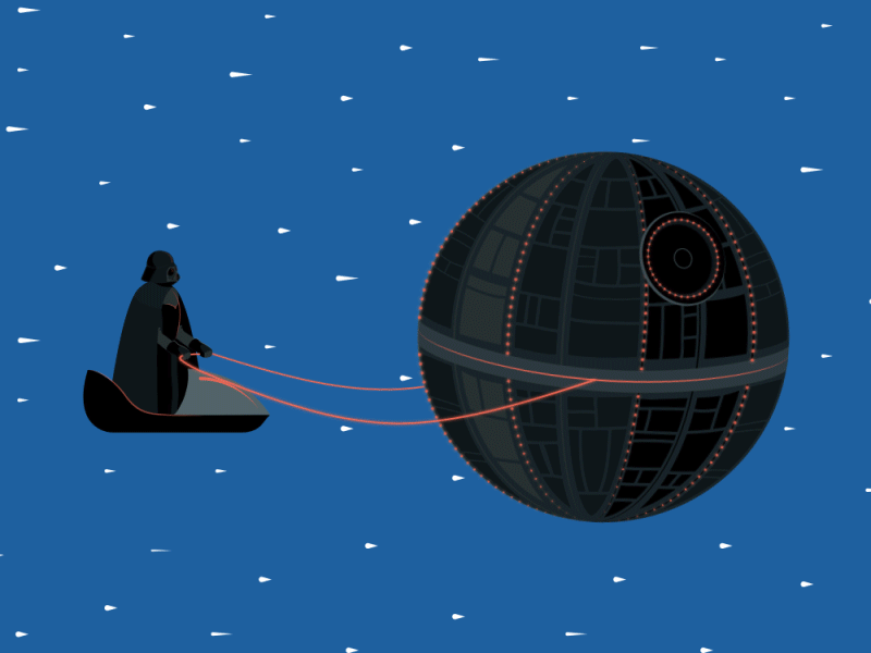 Darth Christmas 2d animation christmas star wars