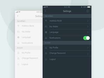 007dailyui Settings dailyui ios ui