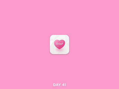 Daily Logo 41/50 - Dating App app brand branding clean dailylogo dailylogochallenge dating heart logo mark simple vector