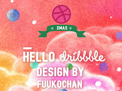 hello dribbble shot xmas