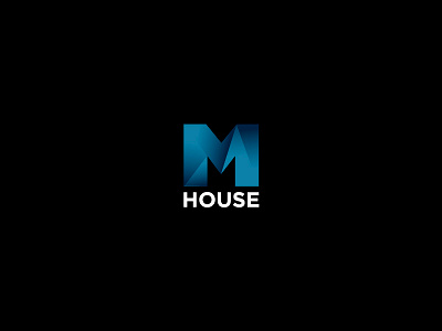 M house logo m mhouse poligon