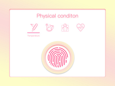 Physical condition ui interface ux design